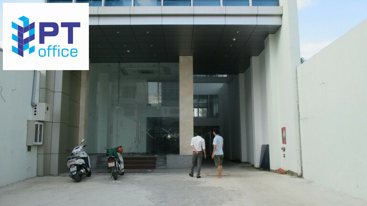 Phía trước văn phòng cho thuê quận Bình Thạnh đường Ung Văn Khiêm